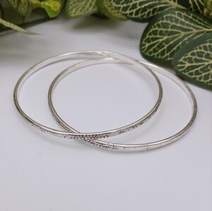 Textured Bangle Bracelet Set